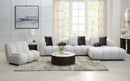 Manilla Sectional Sofa With Chair - Ivory White by HouseOfZazla