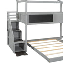 House Style Bunk Bed With Storage Staircase And board by HouseOfZazla