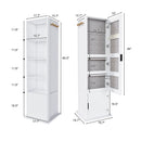 360° Rotating Makeup Cabinet With Full Length Mirror by HouseOfZazla