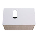 32-Inch Wall-Mounted Bathroom Vanity with Soft Close Doors and Drawer by HouseOfZazla