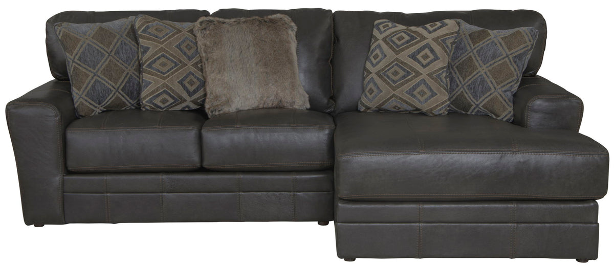 Denali - Italian Leather Match Sectional, photo 3 of 40