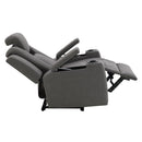 Leuco - Power Motion Recliner With Cup Holder, Control, LED & Power Headrest - Gray by Unique Piece Furniture