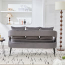 Open Back Loveseat Settee With 3 Pillows by HouseOfZazla
