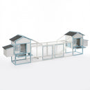 Large Wooden Chicken Coop with Double Nesting Boxes