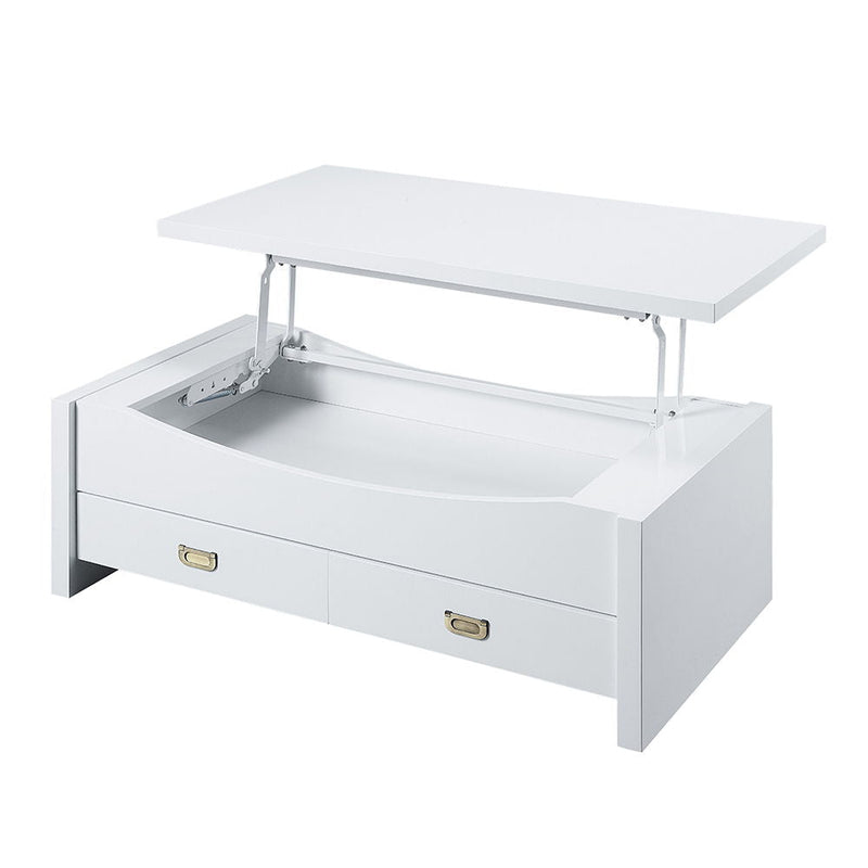 Ramiel - Coffee Table With Lift Top - High Gloss White, photo 3 of 7