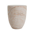 Outdoor / Indoor Lightweight, Concrete Side Table, Travertine - Beige