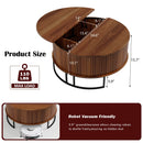 31.5" Round Coffee Table with Storage by HouseOfZazla