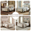 Queen Size Upholstered Platform Bed with Button Tufted Headboard by HouseOfZazla