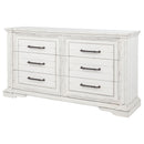 McKinney 6-drawer Bedroom Dresser Cabinet Vintage White by Unique Piece Furniture
