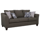 Salizar 2-piece Upholstered Flared Arm Sofa Set Grey
