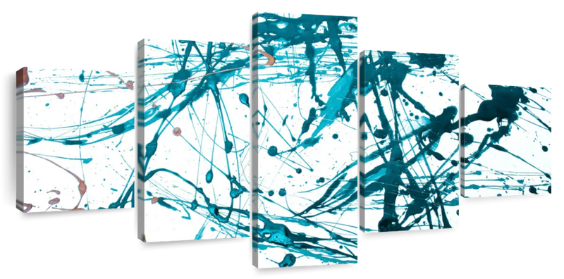 Teal Abstract Wall Art