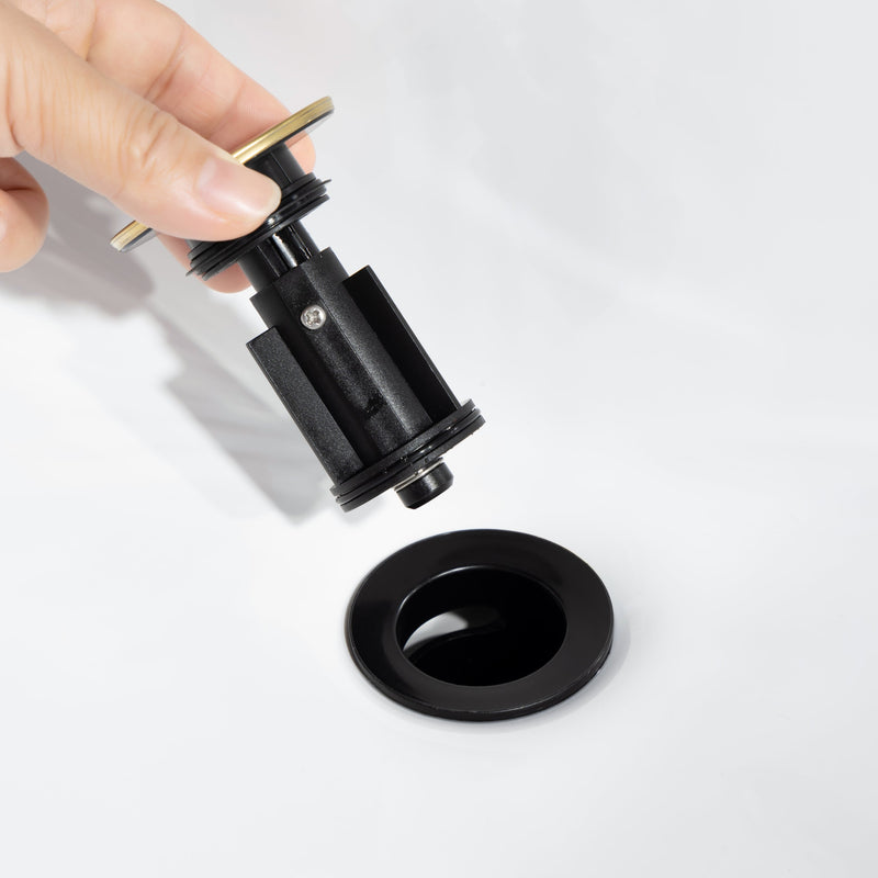 8 inch Widespread Bathroom Faucet Matte Black Bathroom Faucets for Sink 3 Hole Brass 2 Handle Lavatory Square Faucet Modern rv Bathroom Faucets