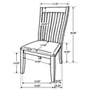 Dining Side Chair Set (2 Pieces) - Off White by HouseOfZazla