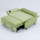 Modern Fabric Multi-Functional Sofa Bed With Adjustable Armrests And Backrests by HouseOfZazla