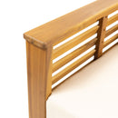 Acacia Wood Loveseat And Coffee Table Set With Cushions by HouseOfZazla