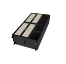 4 Door Cabinet with 4 Shelves with 4 Adjustable Inner Shelves, Storage Cabinet