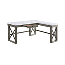 Talmar - Marble Top Weathered Writing Desk With Lift Top by Unique Piece Furniture