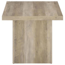 Devar 3-piece Square Coffee End Table Set Distressed Pine