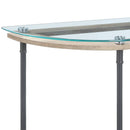 Brantley Clear Glass & Sandy Table