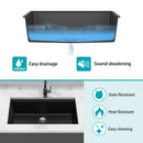 Quartz Kitchen Sink, Composite Workstation, Undermount