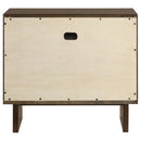Hemlock - 2 Drawer Nightstand Bedside Table - Brown by HouseOfZazla