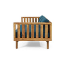 Claremont 3 Seater Daybed Teak Acacia Wood Water Resistant Cushions by HouseOfZazla