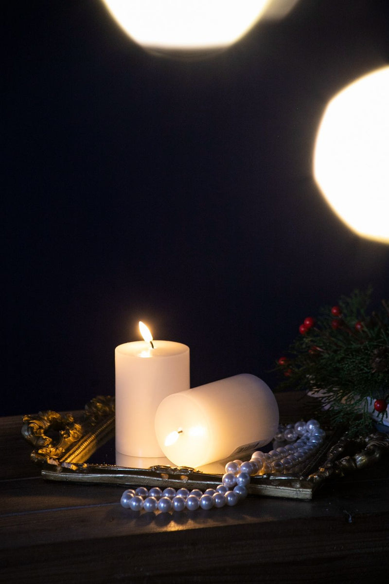 LED Candles With Wick And Remote Control Timer (Set of 2) - White, photo 3 of 9