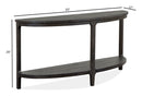Boswell - Demilune Sofa Table - Peppercorn