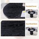 Modern Spliced Circular Dining Table with 42 Inch Diameter by HouseOfZazla