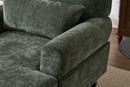 Modern Chaise Lounge Upholstered Sofa Recliner Chair in Green
