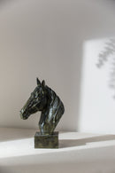 13x5.7x15.8 Equine Sculpture On Base by HouseOfZazla