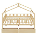 House Bed With 2 Drawers