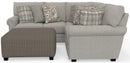 Livingston - Sectional With Comfort Coil Seating, 40" Cocktail Ottoman And Accent Pillows Included