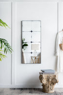 Traditional Decor Style Antique Glass Panel Mirror, Wall Mirror For Bathroom Entryway Console Lean Against Wall