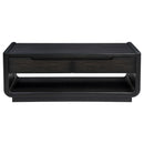 Leandro 2-drawer Wood Cocktail Coffee Table Burnished Black