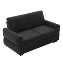 Convertible Sofa Bed Loveseat With Adjustable Backrest And USB Ports by HouseOfZazla