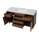 Bathroom Vanity With Sink, 5 Legs, Soft Close Drawers by HouseOfZazla
