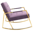 Accent Chair, leisure rocking chair with stainless steel feet