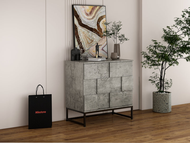 2 Door Cabinet, for bedroom, cement grey, for living room, bed room