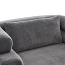 Oversized Chaise Lounge Sofa Bed with Deep Seat and Layered Armrests by HouseOfZazla