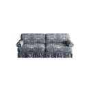 Luxuriously Comfortable Cloud Couch With Elegant Rolled Arms & Pleated Skirt Design by HouseOfZazla