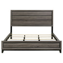 Watson Wood California King Panel Bed Grey Oak