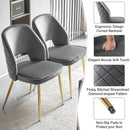 Dining Chairs With Metal Legs And Hollow Back Upholstered Dining Chairs by Unique Piece Furniture