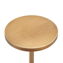 Morven - Adjustable Height Accent Table With Round Top - Antique Brass by HouseOfZazla