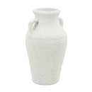 Rustic White Terracotta Tall Vase