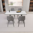 Modern Extendable Dining Table And Chair Set by HouseOfZazla