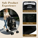 Foldable Pet Stroller for Small Dogs and Cats Under 28 lbs by HouseOfZazla