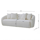 Linden - Sofa - Ivory by HouseOfZazla