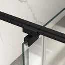 50-54"W x 74"H Pivot Shower Door with Matte Tempered Glass Finish by HouseOfZazla