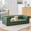 Oversized Pet Sofa, Curved Armrest Rectangular Dog Sofa